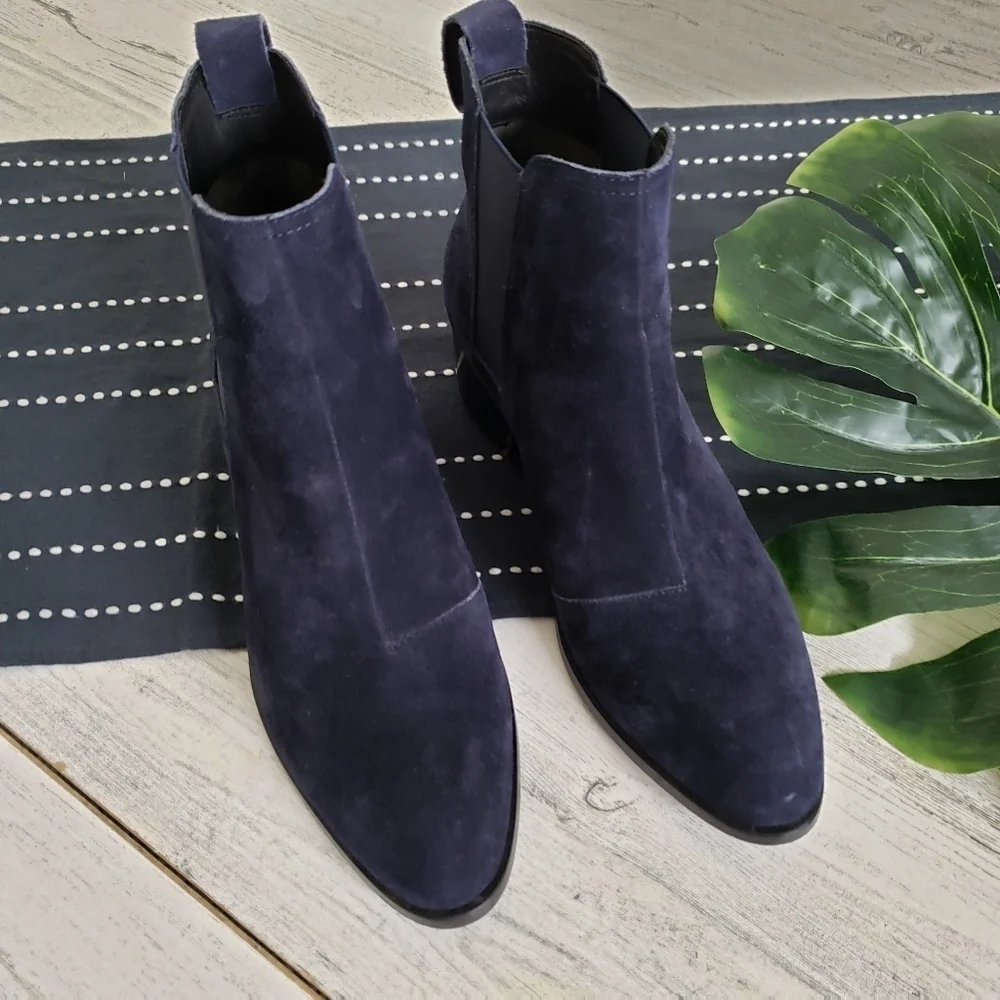 Rag & Bone| Walker Bootie Blue Navy Suede Size 37